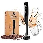 Conto Handheld Milk Frother, Powerf