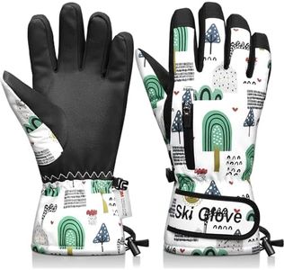 Odtmger Warm and Breathable Snow Gloves - Waterproof and Anti-Slip Ski Gloves for Boys & Girls, Men & Women