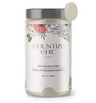Country Chic All-in-One Chalk Paint for Furniture, Cabinets, Home Decor, Eco-Friendly, Matte Finish, Built-In Primer & Top Coat for Wood, Metal - Sunday Tea [Warm Grey] Quart (32 oz)/950 ml (Pack of 1)