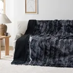 Bedsure Heated Blanket Electric Twin - Faux Fur Sherpa, Fast Heating Electric Blanket with 6 Heating Levels & 10 Time Settings, 8 Hours Auto-Off (62x84 inches, Black)