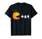 Funny Halloween Shirts for Women Kids Men Pumpkin Ghosts T-Shirt