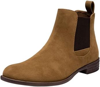 Jousen Men's Chelsea Boots Casual Ankle Dress Boots for Men, Amy8150-tan, 11.5
