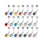 15 PCS Assorted Colors Belly Button