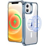 ESR for iPhone 12 Case, iPhone 12 Pro Case, Magsafe Phone Case Compatible with iPhone 12/12 Pro with HaloLock Magnetic Wireless Charging, Scratch Resistant Back, Grippy Protective Frame, Blue