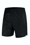 TCA Boys and Girls Elite Tech Lightweight Running Training Shorts with Zip Pockets - Dark Combat, 12-14 Years