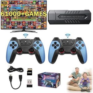 MIGEDY 2025 Nouveau Game Stick 4k 60,000 Jeux, Console de Jeu rétro intégrée à Plus de 60,000 Jeux, Plug & Play TV vidéo Retro Gaming Stick for Tout Le Monde(256G)