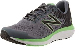 New Balance Men's Fresh Foam 680V7 Running Sneaker Shoes Ocean Grey/Black/Vibrant Spring 12