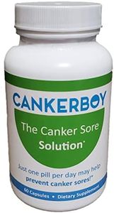 Cankerboy Canker Sore 2 Month Treatment with Vitamin B12 and L-Lysine to Reduce and Eliminate Recurring Canker sores 60 Count