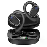 Open Ear Headphones Wireless Earbuds Bluetooth 5.3 Noise Cancelling Earbuds,Wireless Headphones with LED Digital Display 40Hrs Playtime Ear Buds,Earphones audifonos inalambricos with Earhooks