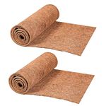 NAUZE 2 Rolls Reptile Carpet Coconut Fiber Natural Coco Coir Liner Thick Coconut Fiber Mat Pet Terrarium Liner Reptile Mat for Lizard Tortoise Gecko Snake