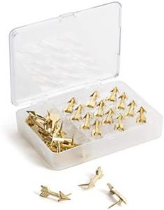 U Brands Metal Arrow Push Pins, Gold, 36-Count (3083U06-24)