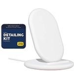 Google Pixel Stand Fast Wireless Charger - Pixel Stand for Pixel 5, Pixel 4, Pixel 4XL, Pixel 3 and Pixel 3XL w/Detail Cleaning Kit for Phone (Micro Fiber Cloth, Mini Brushes, Towelettes) - Bundle