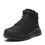 Timberland PRO Men's Intercept Mid Steel Safety Toe Shoes, Black V1, 9