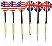 ArrowMax Professional Steel Tip Darts Aluminium Shaft and Premium Copper Covered Shaft Steel Tip Dart (Pack of6)