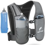 SWIFTVEST Running Vest for Women Men, INCLUDED - 500ml Soft Flask Water Bottle, Lightweight Reflective Phone Holder, Hydration Vest, Adjustable Unisex, Running Accessories