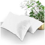 GC GAVENO CAVAILIA Housewife Pillowcases 2 Pack, Breathable Standard Pillow Cases, Plain Pillow Covers With Envelop Closure, White, 74X48 Cm, 708643