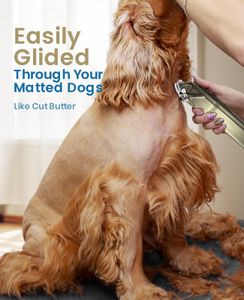 oneisall Dog Clippers, Gold – Cordless Pet Grooming Trimmer
