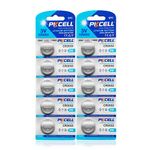 10 Pcs CR2032 CR 2032 3V Button Cell Lithium Battery 3 Volt Coin Battery ECR2032 DL2032 for Thermometer Battery for Bike Taillights Headlights