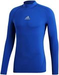 adidas Men's Alphaskin Longsleeve Warm Compression Top Bold Blue