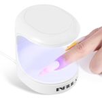 Mini UV Light for Gel Nails INFILILA Mini Nail Lamp Portable UV Light for Nails 180°Opening Design USB Nail Dryer UV LED Nail Lamp Curing All Gels 16W Quick-Drying UV Nail Lamp for Single Finger