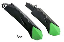 Dark Horse® Bicycle Diamond Fender Set with Metal Clip, Suitable for 16 Inch Cycle, Compatible with IBC (Intergrated Built Carrier Cycles) Cycles, New Mudguard for Cycles (Dark Green)