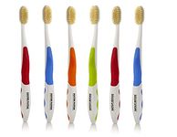 Mouth Watchers Antimicrobial Silver Toothbrush 6-pack