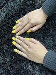 Lick Reusable Acrylic 12 Pcs Press on Nails Matte Lemon Yellow Artificial Nails | Long Lasting | Easy to Apply | Lightweight | Instant Fix For Offices, Holidays, Festival, Parties & Special Occasion