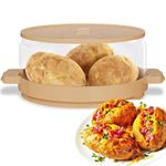 Microwave Potato Cooker, New Upgrade Microwave Baked Potato Cooker in Minutes Tender and Fluffy, Microwave Baked Potato Box for Kitchen and Dining