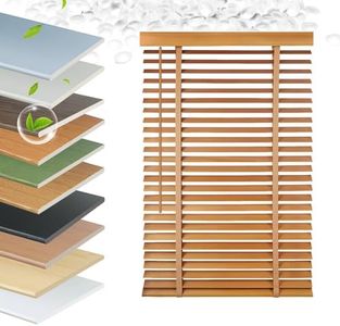 EVOZEN Faux Wood Blinds 2 Inch Cordless, Room Darkening Mini Venetian Horizontal Blinds & Shades for Indoor Windows, Office, Living Room, Bedroom, Multiple Colors
