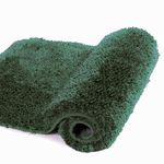 Walensee Large Bathroom Rug (24 x 36, Hunter Green) Extra Soft and Absorbent Shaggy Bathroom Mat Machine Washable Microfiber Bath Mat for Bathroom, Non Slip Bath Mat, Luxury Bathroom Floor Mats