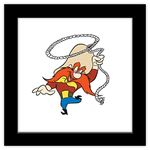 Gallery Pops Looney Tunes - Classic Yosemite Sam Wall Art, Black Framed Version, 12" x 12"