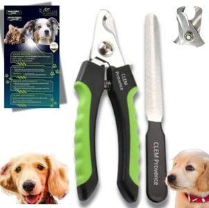 CLEM Provence - Coupe Griffes Chien Coupe Ongle Chien - Coupe Griffe chien avec sa lime - Ciseaux Toilettage Chien En Acier Inoxydable, Puissant, Idéal pour tous les Animaux de Compagnie.