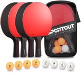 Sportout Table Tennis Bats, Portabl