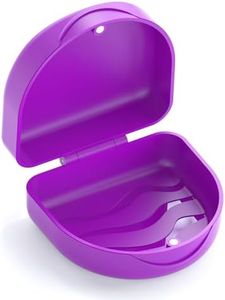 Orthodontic Mouthguard Case Dental Retainer Case-Purple