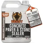 BEEST CS-9500 Concrete Paver & Stone Sealer - Clear Finish and Natural Look Concrete Sealer, Driveways, Bricks, Patio Paver Sealer, Penetrating Concrete Sealer Outdoor, 1 Gallon (Makes 5 Gallons)