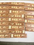 OCB Brown Virgin Slim King Size Rolling Paper Half Box (25 BOOKLETS (800 Leaves)