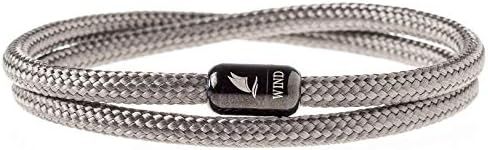 Wind Passion - Paracord Mens Bracelet - Bracelet for Women - Rope Bracelet String With Magnetic Clasp - Wrist Surfer Bracelet - Handmade Surfer Magnetic Bracelets - Sturdy & Waterproof