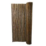 Backyard X-Scapes Natural Bamboo Fencing Garden Screen Rolled Fence Panel 6 ft H x 8 ft L Natural Black