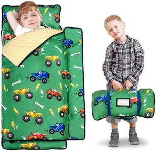 Nap Mat: Soft Portable Sleeping Bag Detachable Pillow Mat Blanket 3" Thickened Extra Large Kids Toddler Mats for Preschool and Daycare