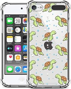 ZIYE Compatible with iPod Touch 7th Generation Case,iPod Touch 6 5 Case Clear,Shockproof Protective Case for iPod Touch 5/iPod Touch 6/iPod Touch 7 Case Turtle