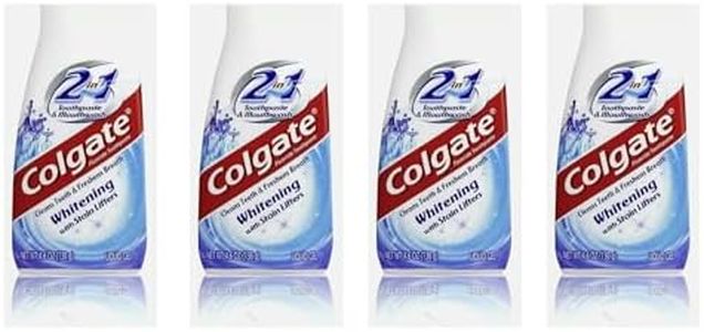 Colgate 2-in-1 Whitening With Stain Lifters Toothpaste 4.60 Oz (4 Packs)