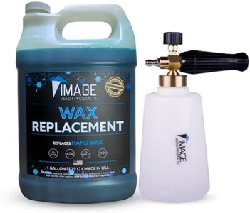 Image Wash Products Wax Replacement (Foamable) - Protectant for Any Size Vehicle. Foam On/Rinse Off (1 Gallon + PWFC)