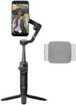 DJI OSMO Mobile 6 Smartphone Gimbal Stabilizer, 3-Axis Phone Gimbal, Built-In Extension Rod, Portable and Foldable, Vlogging Stabilizer, YouTube TikTok Video & OM Fill Light Phone Clamp