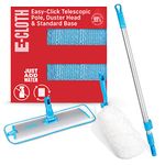 Easy-Click Spray Mop and Duster, Premium Microfiber Mops for Floor Cleaning with Dusting Head, Ideal Cleaner for Full Home and Apartments, Hardwood, Laminate, Vinyl, Tile Flooring, 100 Wash Promise