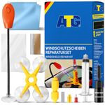 ATG® Windscreen Repair Kit with UV Lamp & Resin – Windscreen Chip Repair Kit – Windshield Repair Kit for Car Glass – Windscreen Crack Repair Kit – Stone Chip Repair Kit for Car
