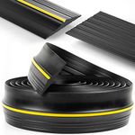 Panady Universal Garage Door Bottom Threshold Rubber Seal Strip 20Ft Black DIY Weather Stripping Replacement Weatherstripping Seals Flood Barrier for Garage Doors Insulation