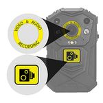 Yellow Body Camera Body Cam Video Recording Stickers CCTV Works With Brifield BR1 BR3 Recall Stealth Scout Drivesmart Defender