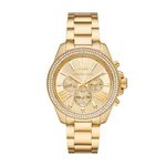 Michael Kors Stainless Steel Analog Gold Dial Women Watch-Mk7428, Gold Band