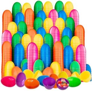 HANSMART Fillable Easter Eggs 2.3 inch - Made in USA 500PC Colorful Bright Plastic Easter Eggs Bulk for Kids Perfect for Easter Basket Stuffers, Egg Hunts Surprise Egg, Decorations, Gift, Party Favors
