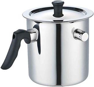 JVL MB-2-Single Bakelite Handle Stainless Steel Single Wall Milk Boiler Storage - 2 Litre